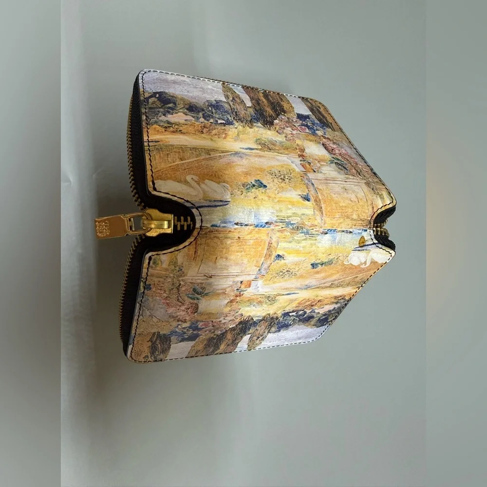 The Met Zip Wallet Louis C Tiffany Garden Landscape
